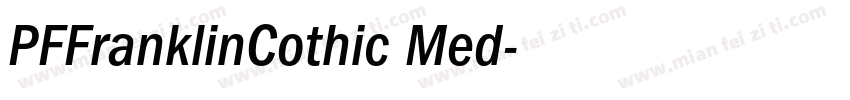 PFFranklinCothic Med字体转换